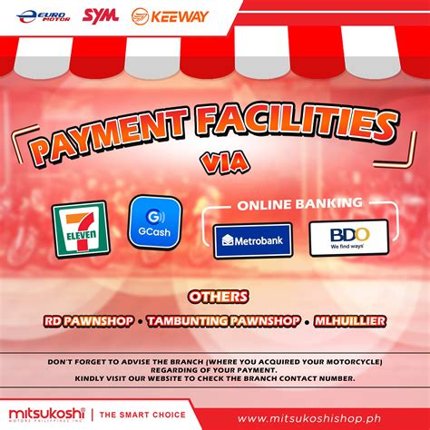 mail.mitsukoshimotors|You can now pay thru .
